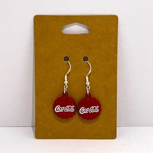 Coca Cola Bottle Cap Earrings